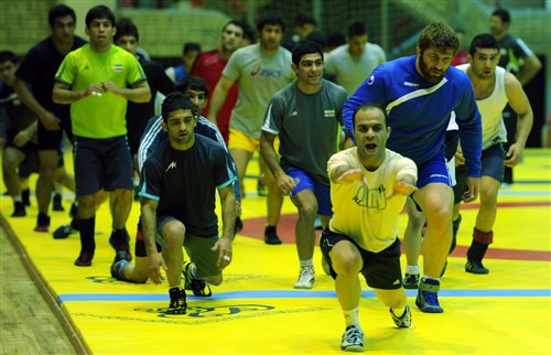 Photos- First training camp of Iran freestyle wrestling team with Rasul Khdem